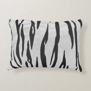 Coussins Décoratifs Tiger noir et blanc