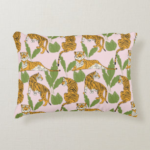 Coussins Décoratifs Tigre dessiné à la main sans couture motif, gros c