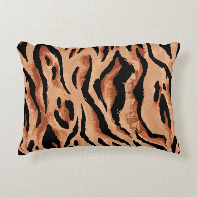 Coussins Décoratifs tigre transparent, léopard motif (Devant)