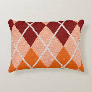 Coussins Décoratifs Tissu à motifs de losanges réaliste