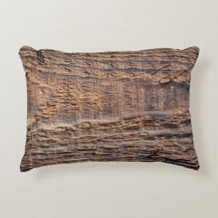 Coussins Décoratifs Tissu de la vue supérieure du bois ancien. abstrai