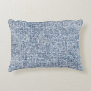Coussins Décoratifs Tissu fané de denim