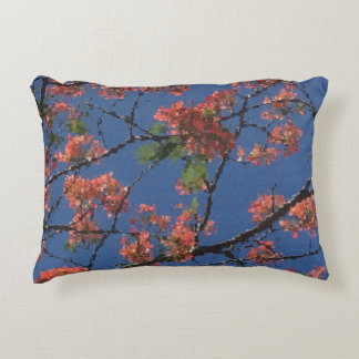 Coussins Décoratifs Tissu floral, bleu