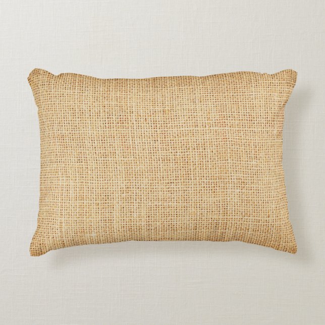 Coussins Décoratifs Tissu naturel, arrière - plan texturé. (Devant)