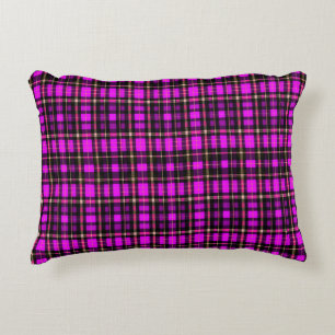 Coussins Décoratifs Tissu vibrant à motif tartan carreauté