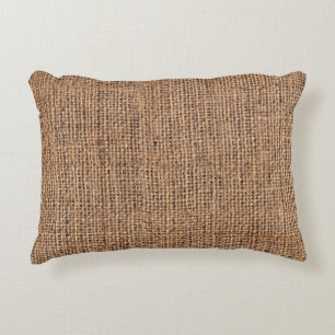 Coussins Décoratifs Toile Burlap Brown naturel Grange grossier