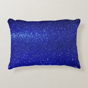 Coussins Décoratifs Toile de Parties scintillant bleu chatoyant