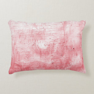 Coussins Décoratifs Toile rouge métallique : Elégance de la brosse.