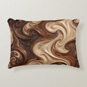 Coussins Décoratifs Torsion riche textural Cappuccino au Chocolat
