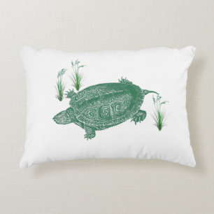 Coussins Décoratifs Tortue de mer verte