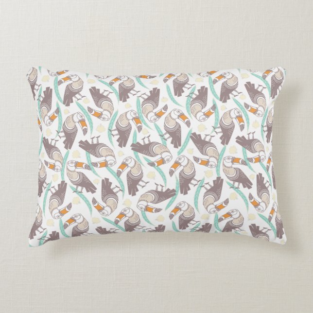 Coussins Décoratifs Toucans exotiques tendance (Devant)