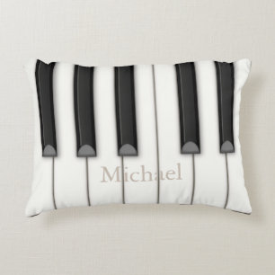 Coussins Décoratifs Touches de piano réalistes mignonnes Musique perso