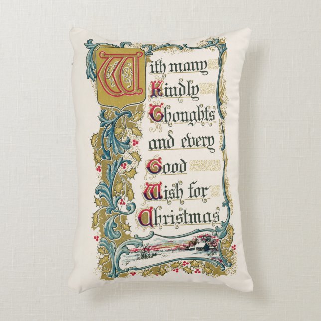 Coussins Décoratifs Tous mes vœux pour Noël (Devant(Vertical))