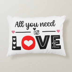 Coussins Décoratifs Tout Ce Dont Vous Avez Besoin Est L'Amour