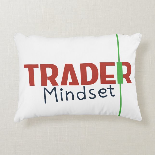 Coussins Décoratifs Trader Mindset – Discipline Focused Trading (Devant)