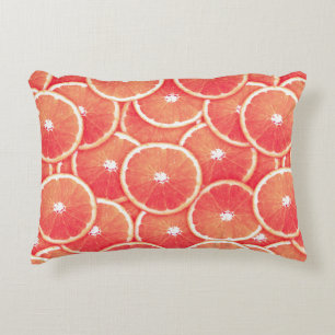 Coussins Décoratifs Tranches de pamplemousse rose