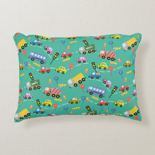 Coussins Décoratifs Transport Boys Turquoise