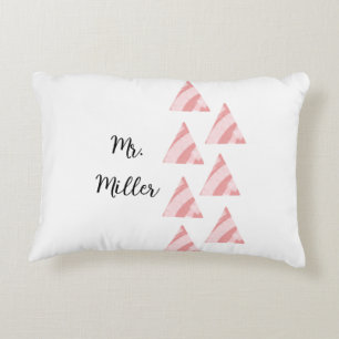Coussins Décoratifs Triangels Géométriques Et Nom