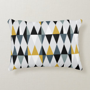 Coussins Décoratifs Triangles : Motif géométrique Vintage moderne.