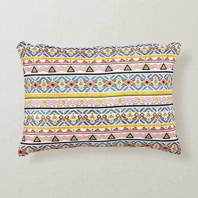 Coussins Décoratifs Tribal grunge ethno folk pattern in retro style (Devant)