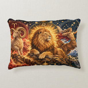 Coussins Décoratifs Trio Zodiaque Feu Doré