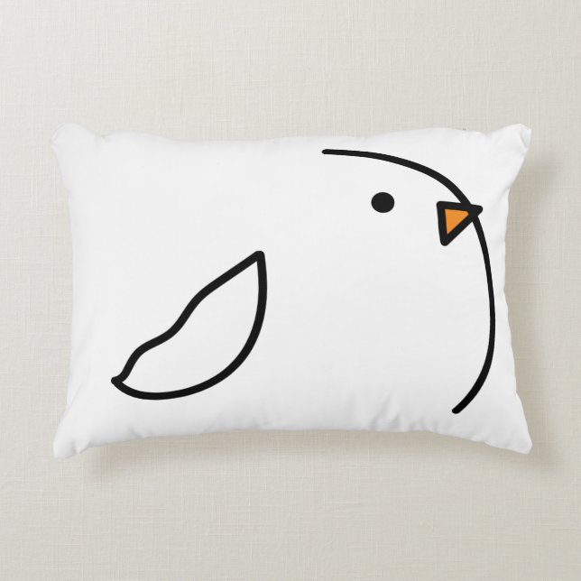 Coussins Décoratifs Trois oiseaux sur le fil (Devant)