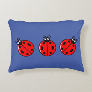 Coussins Décoratifs Trois petits Ladybugs - Polyester brossé