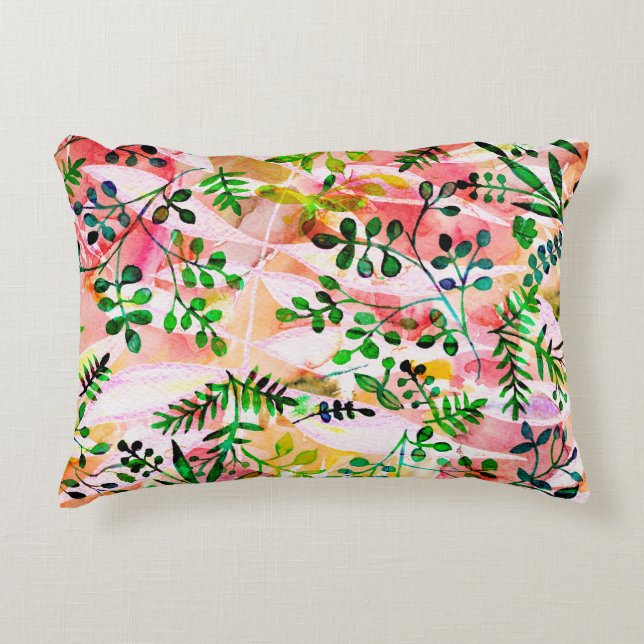 Coussins Décoratifs Tropical leaves pattern repeating. Artistic photo  (Devant)