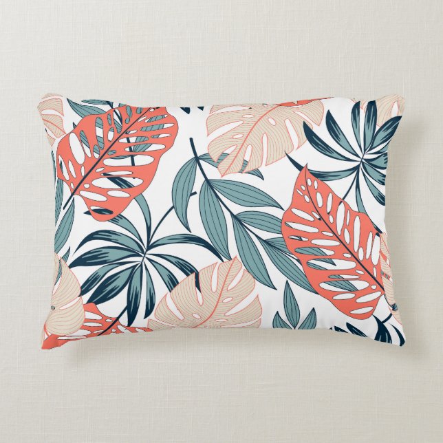 Coussins Décoratifs Tropical Plante Feuille mode Imprimer (Devant)