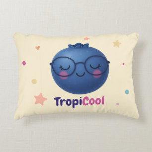 Coussins Décoratifs TropiCool Blueberry - Fruit Kawaii