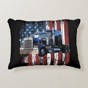 Coussins Décoratifs Trucker American Flag Truck Driver Truck Driver Gi