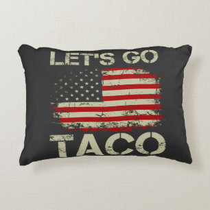 Coussins Décoratifs Trump abandonne toujours Let's Go Taco