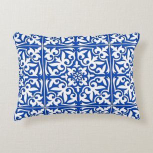 Coussins Décoratifs Tuile marocaine - bleu et blanc de cobalt