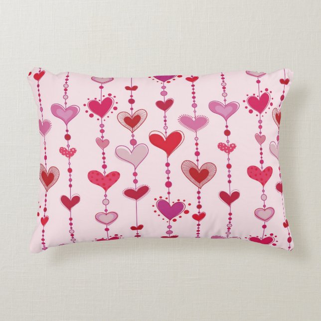 Coussins Décoratifs Tuiles de coeur (Devant)
