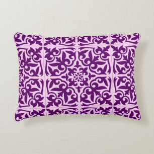 Coussins Décoratifs Tuiles marocaines - violet et orchidée