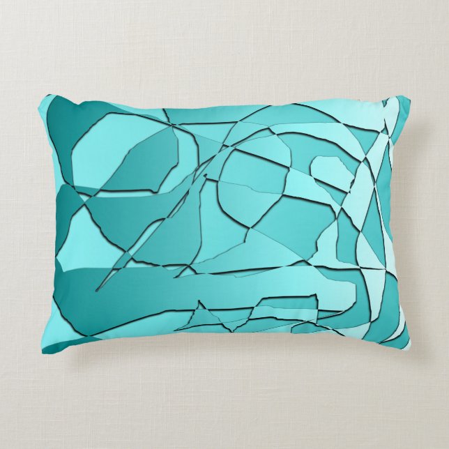 Coussins Décoratifs Turquoise Brisé (Devant)