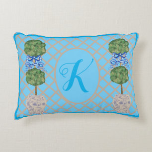 Coussins Décoratifs Turquoise Chinoiserie Ginger Jar Jars Topiary Thro