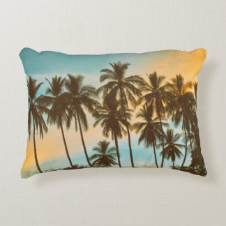 Coussins Décoratifs Twilight Tropical : Cocout Palm Silhouette