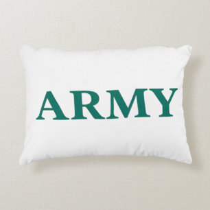 Coussins Décoratifs Typographie Gras Style Militaire Minimal Texte