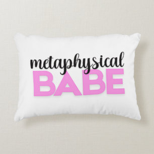 Coussins Décoratifs typographie rose gras bébé métaphysique