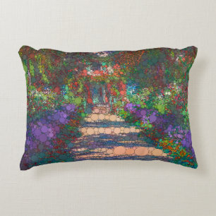 Coussins Décoratifs Un chemin dans le jardin de Monet par Après Claude