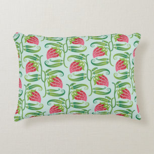 Coussins Décoratifs un motif sans soudure d'été avec fraises