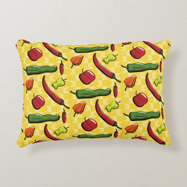 Coussins Décoratifs Un oreiller accent avec des piments (Devant)