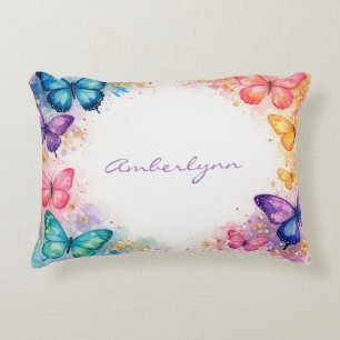 Coussins Décoratifs Un Petit Papillon Est En Route Paillettes