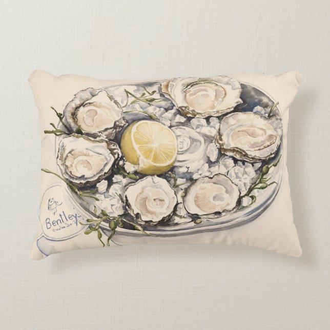 Coussins Décoratifs Un plat des huîtres 2012 (Devant)