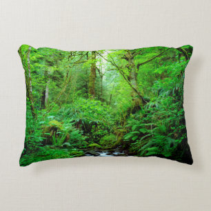 Coussins Décoratifs Un ruisseau dans une forêt ancienne