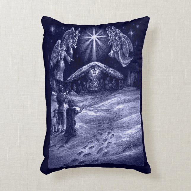 Coussins Décoratifs Un sauveur est né ! (Devant(Vertical))