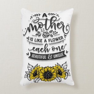 Coussins Décoratifs Une mère est comme une fleur, mignonne cadeau de f