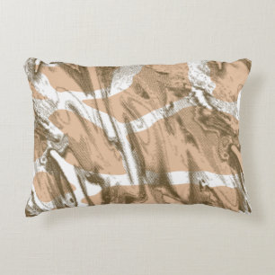 Coussins Décoratifs Une structure en tissu dynamique avec des fleurs c