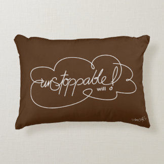Coussins Décoratifs UnSTOPPABLE will - Bold CloudS - White Script